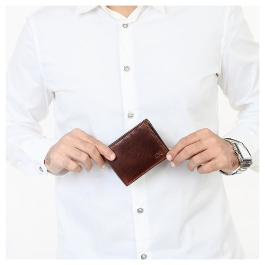 MAVERICK BROWN MEN'S WALLET