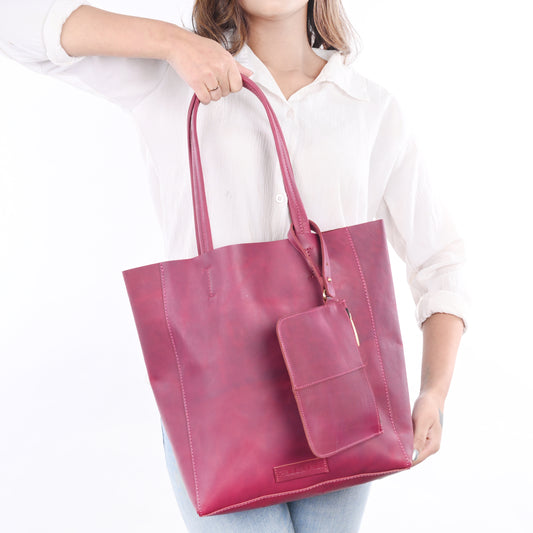 BLUSH LUXE VERTICLE TOTE